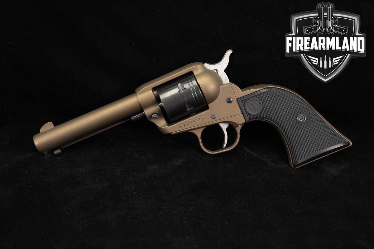 2021 Ruger Wrangler 22LR 4.62" Burnt Bronze Cerakote Single Action Revolver