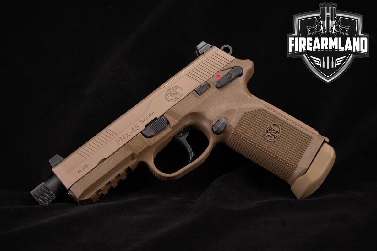 FN FNX-45 Tactical 45ACP 5.3" FDE FNX45 45T +3 MAGS