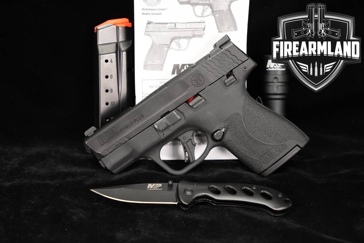 Smith & Wesson M&P9 Shield Plus S&W M&P-9 OR MTS +2 MAGS, LIGHT & KNIFE