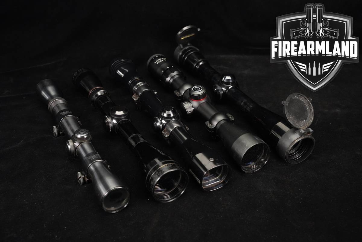 FIVE SCOPE LOT 5 Pack Weaver Redfield Simmons Leupold Riflescope Scopes