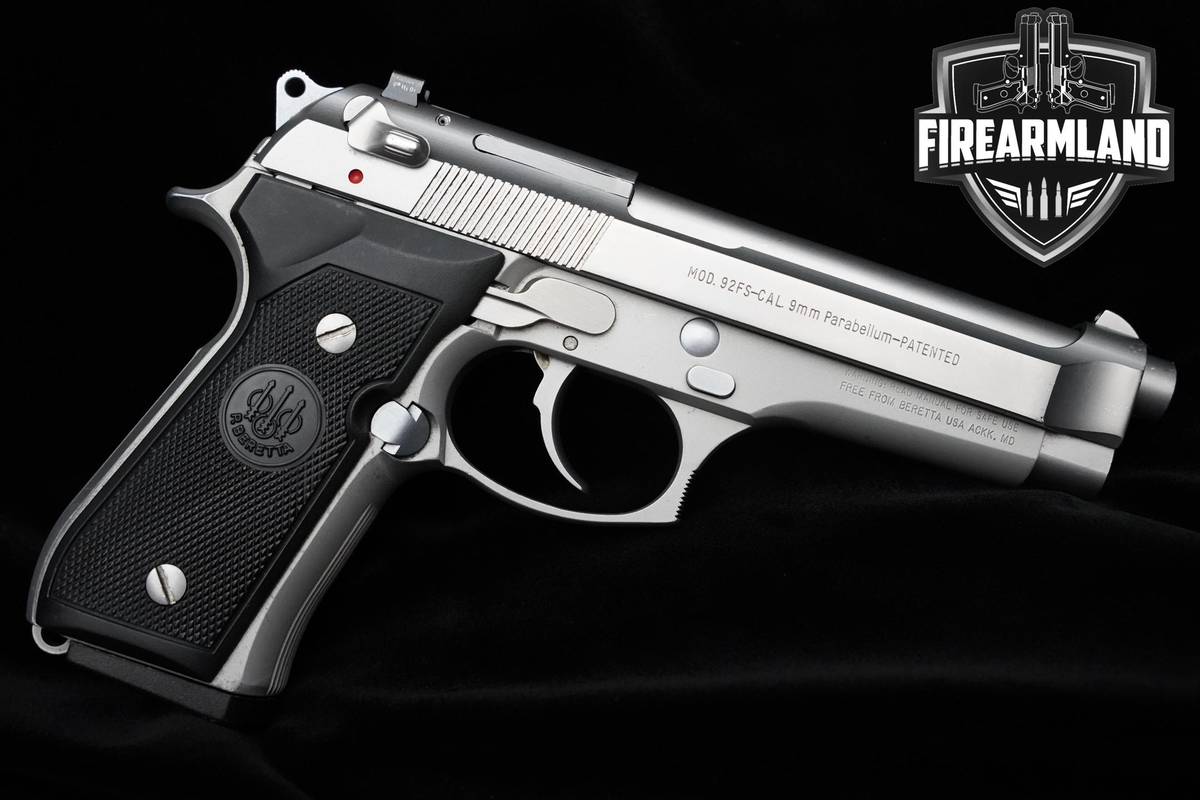 2001 Beretta 92FS INOX 9mm 4.9" Satin Stainless Satin DA/SA