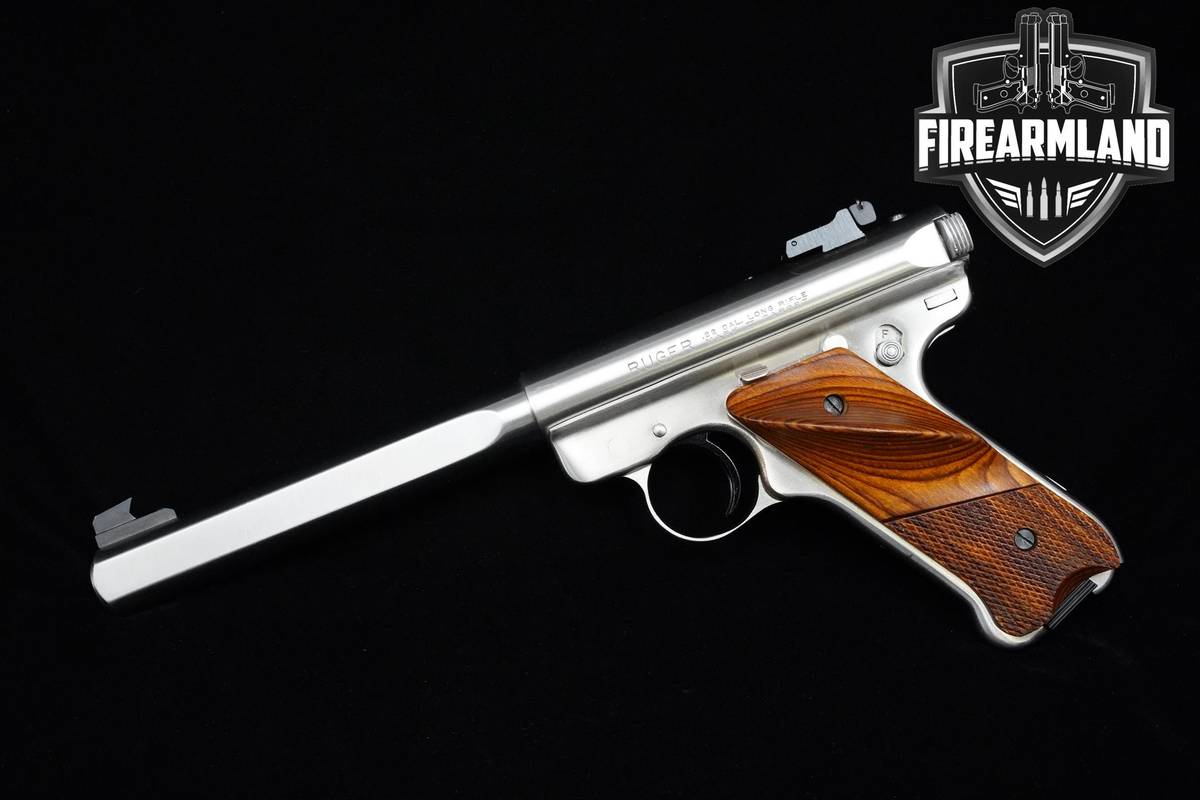1999 Ruger Mark II Competition Target 22LR 7" Stainless Steel Ruger-MK-II