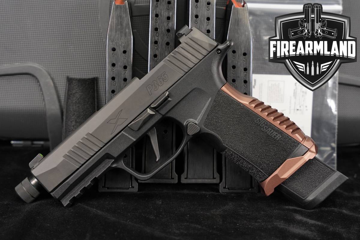 Sig Sauer P365 XMACRO TACOPS 9mm THREADED P 365 +5 MAGS & ORIG CASE