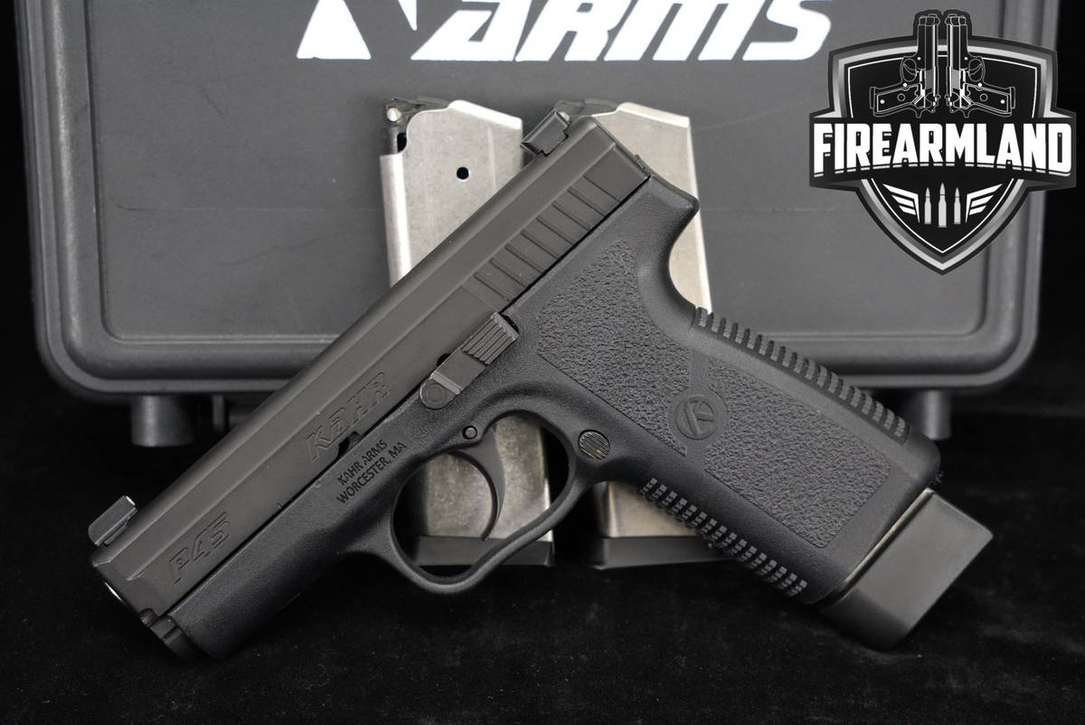 Kahr Arms P45 45ACP 3.54" Diamond Black P-45 +3 MAGS & ORIG CASE
