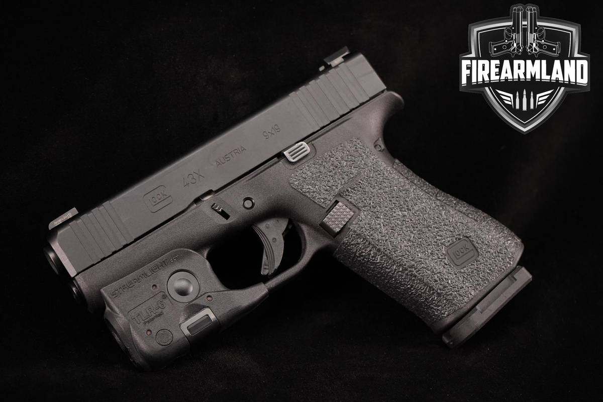 Glock 43X 9mm 3.4" G43X 43-X G43-X Glock G-43X +WEAPON LIGHT & HOLSTER