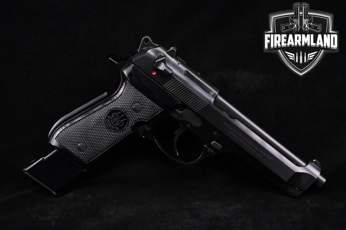 PRE-M9 Beretta Model 92 SB 9mm 4.9" Two-Tone Blued & Black 92SB +2 MAGS