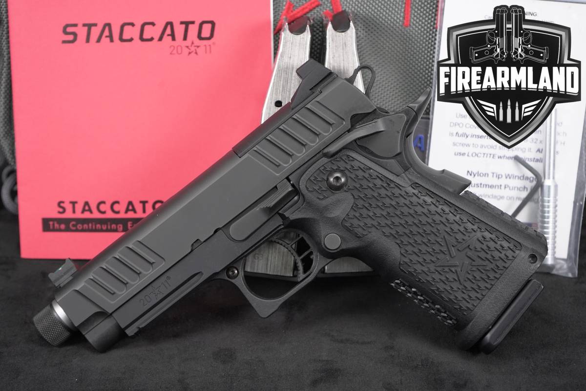 Staccato C2 9mm 1911 Stainless 2011 STI THREADED BULL +3 MAGS & ORIG CASE