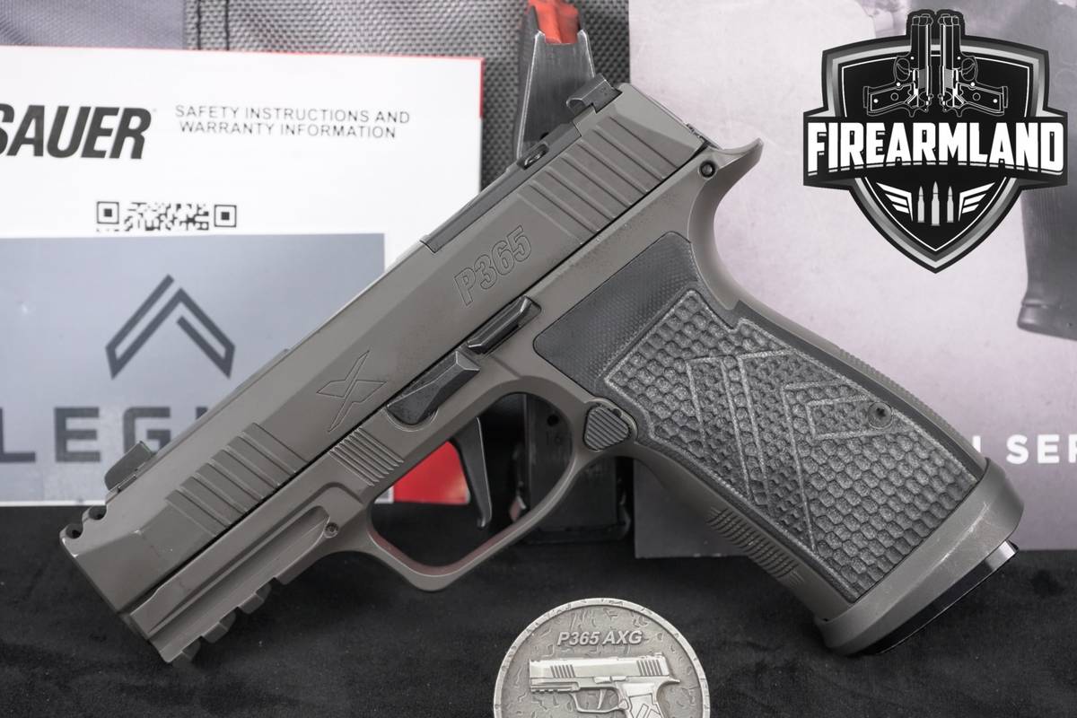 Sig Sauer P365 AXG Legion COMP 9mm Optics-Ready P 365 +2 MAGS & ORIG CASE
