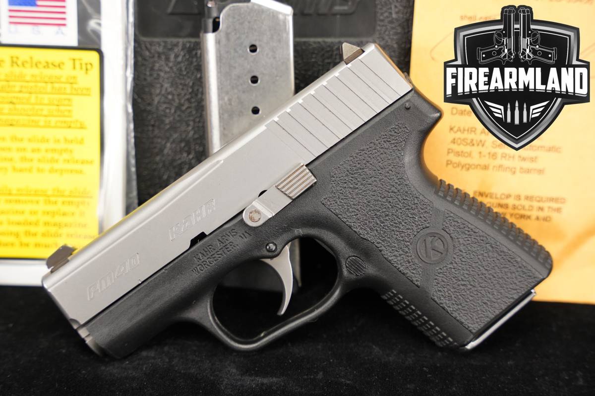 Kahr Arms PM40 40 S&W 3.1" Two-Tone Stainless PM +2 MAGS & ORIG CASE
