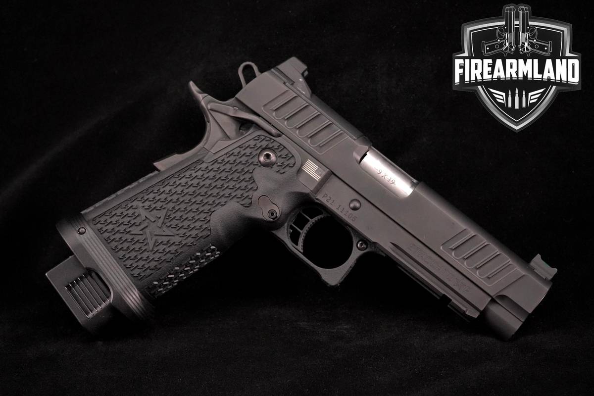 Staccato STI P 2011 9mm 1911 4 Black DLC +2 MAGS & ORIG CASE