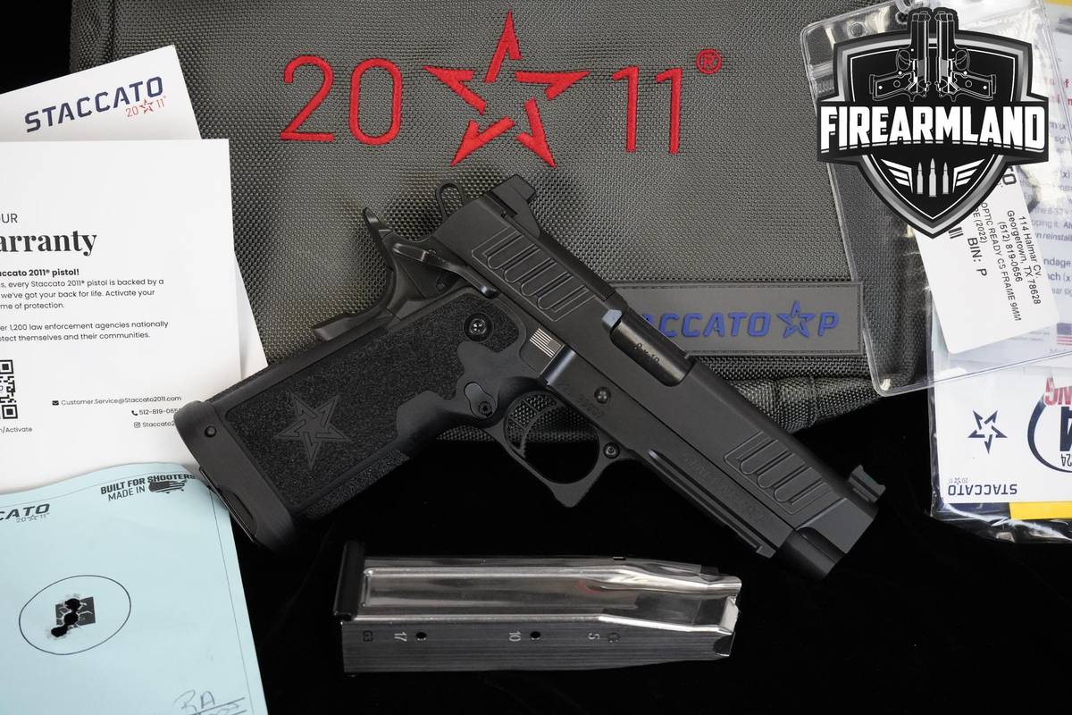 Staccato (STI) Model P DUO Steel Frame Optic Ready 9mm 4.5" P-DUO ORIG CASE
