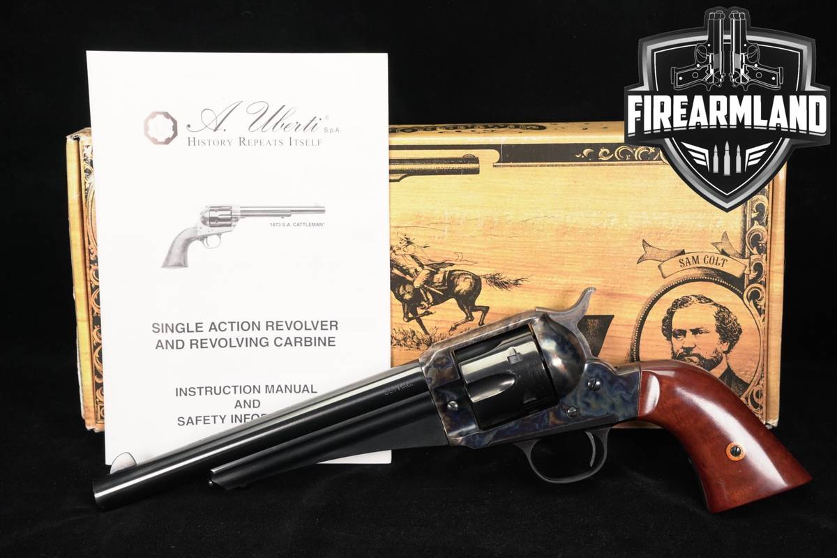 A Uberti Cimarron Firearms 1875 Outlaw Case-Hardened 357 Magnum 7.5" +BOX