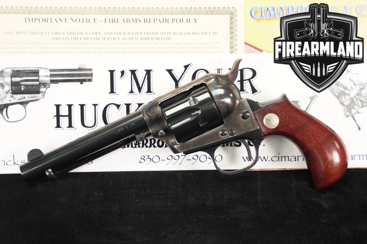 A Uberti Lightning 22LR 4.75 Two-Tone Color Case-Hardened & Blued CIMARRON