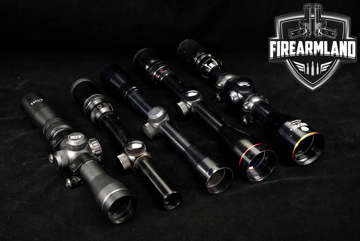 FIVE SCOPE LOT 5 Pack Bushnell Simmons ARMSPORT Aim Riflescope Scopes