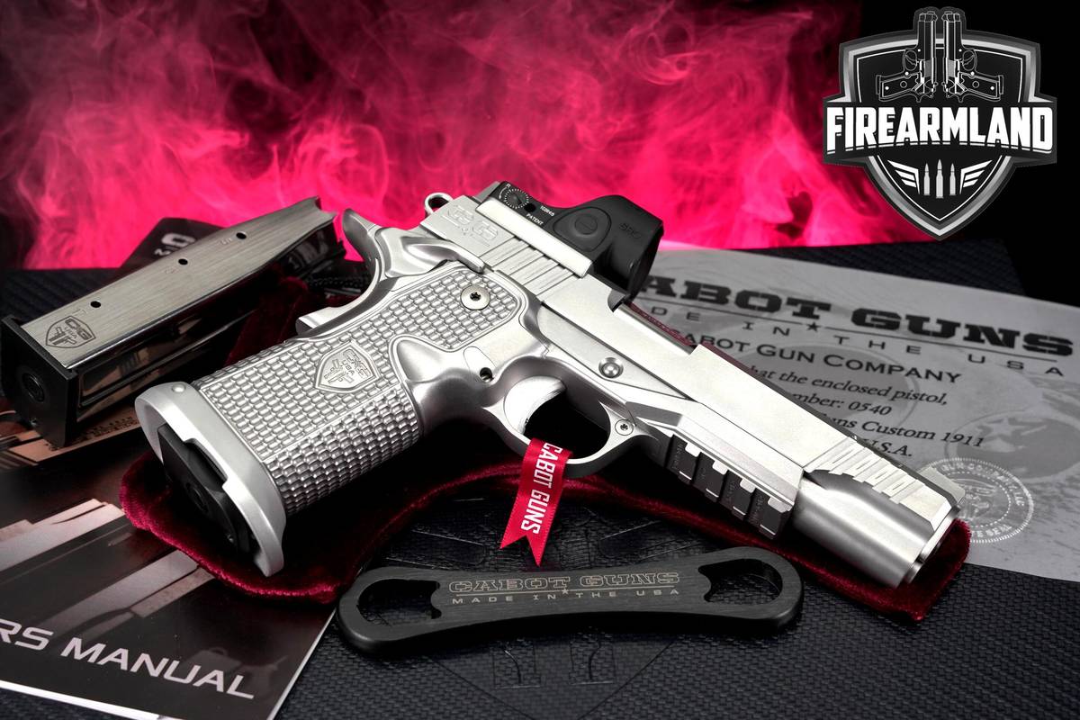 Cabot Gun Co Insurrection 9mm 5" 2011-1911 +2 MAGS, ORIG BOX & TRIJICON SRO