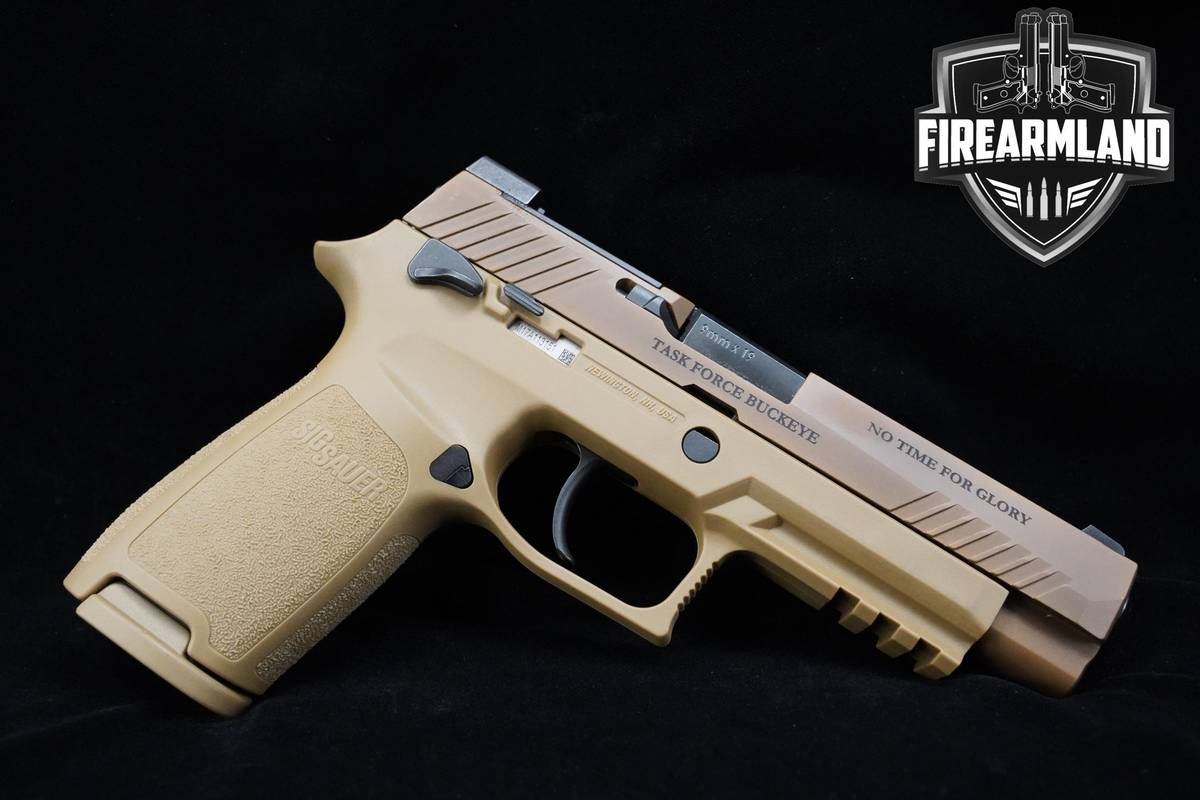 COMMEMORITIVE Sig Sauer P320 M17 9mm 4.6" FDE Sig-P320 +3 MAGS & ORIG BOX