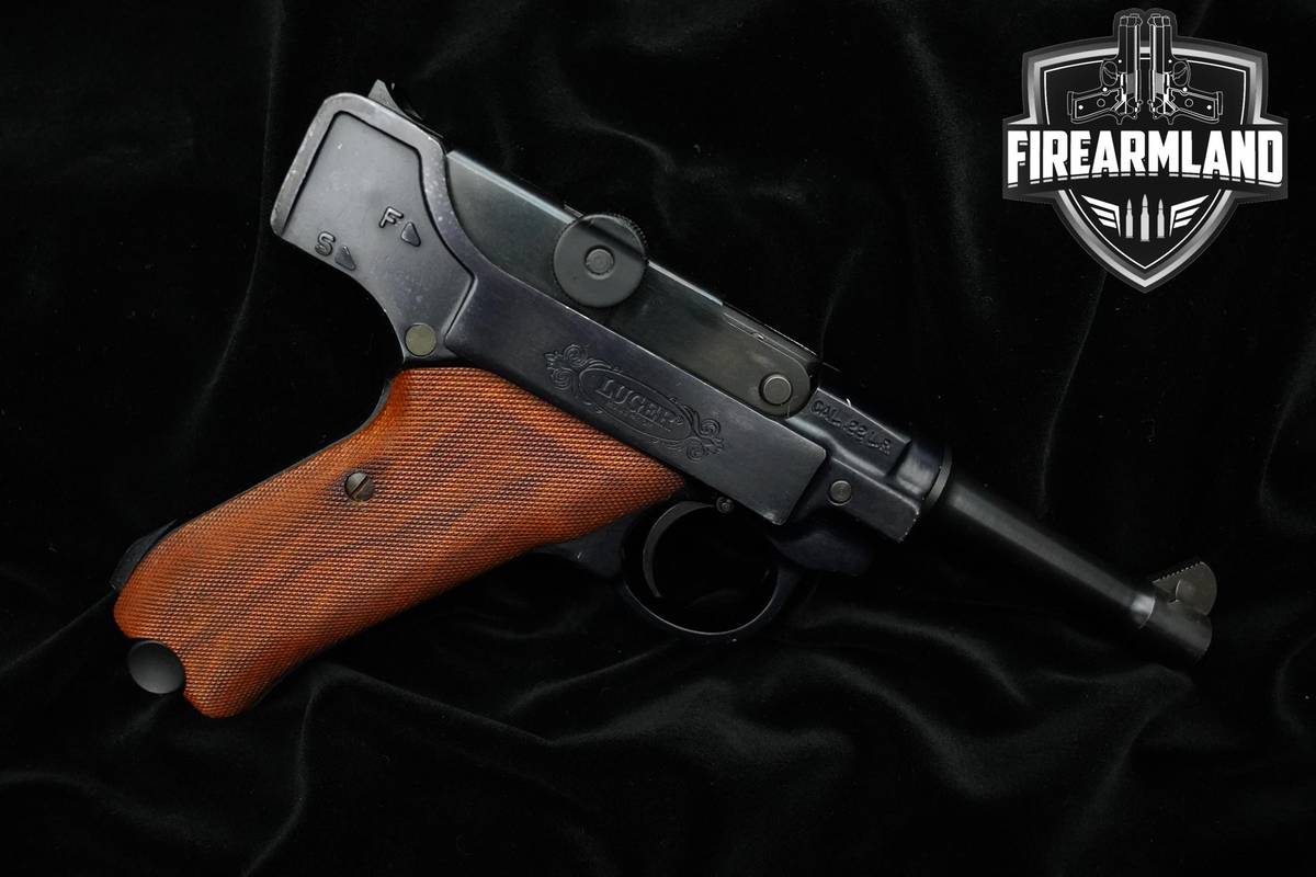 1969-1979 Stoeger Industries Luger STLR-4 22LR 4.5" Blued Luger Stoeger