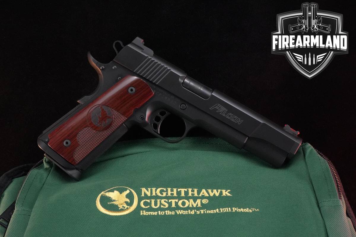 Nighthawk Custom Falcon 45 ACP 1911 5" Falcon 1911A1 2MAGS & ORIG CASE