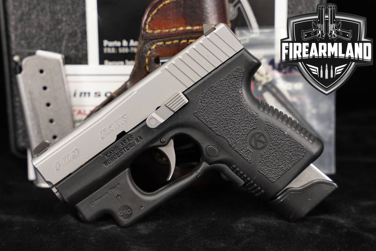 Kahr Arms PM9 9mm Two-Tone PM-9 CT LASER +2 MAGS, ORIG CASE & HOLSTER