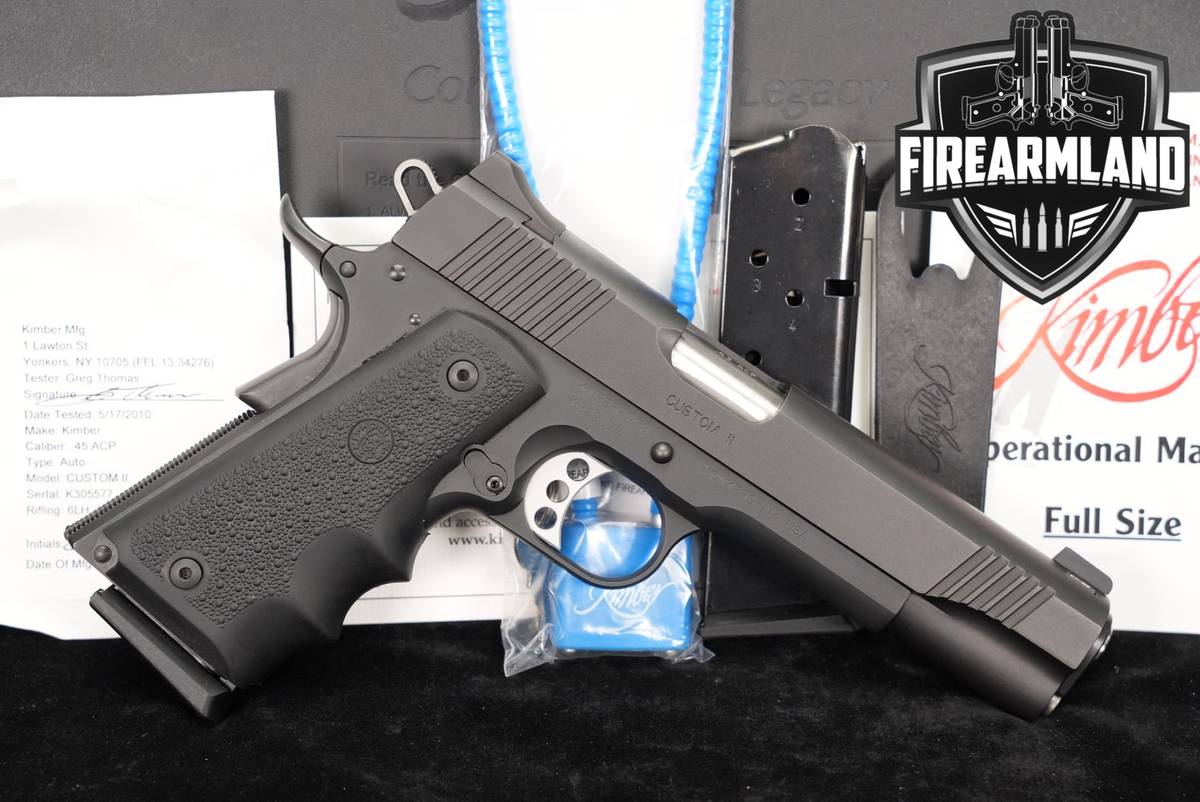 Kimber Custom II 45 ACP 1911 5" +2 MAGS & ORIG CASE