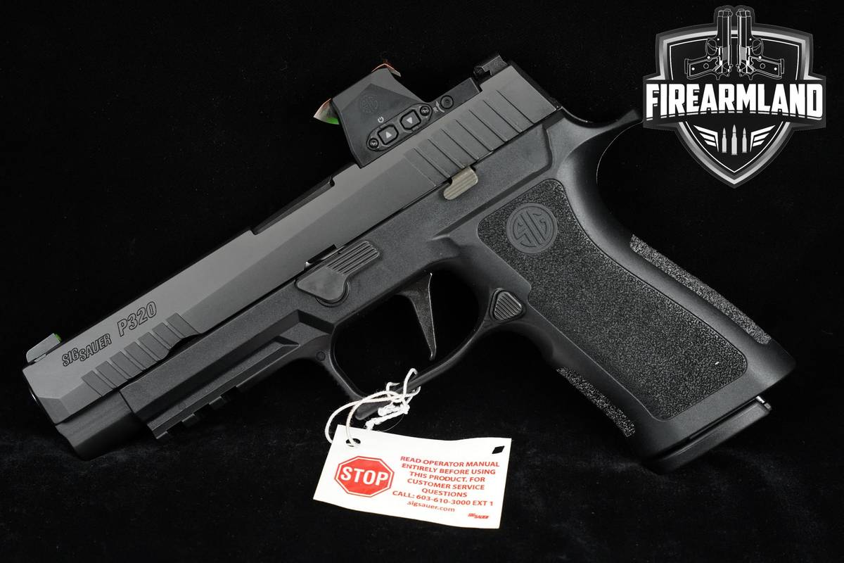 LIKE-NEW Sig Sauer P320 XSeries FULL 9mm 4.7" +3 MAGS, ORIG CASE & ROMEO-X