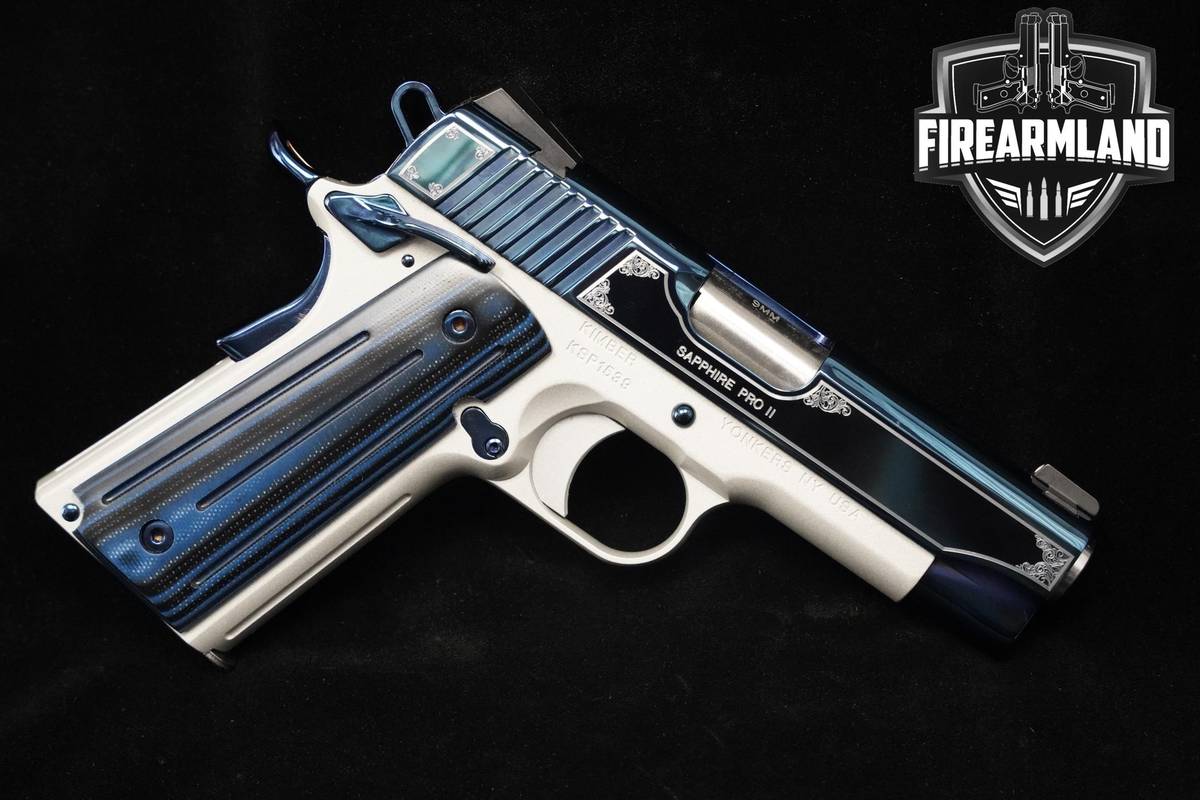 LIKE-NEW Kimber Sapphire PRO II 9mm 1911 Blue PVD Kimber-Special Edition