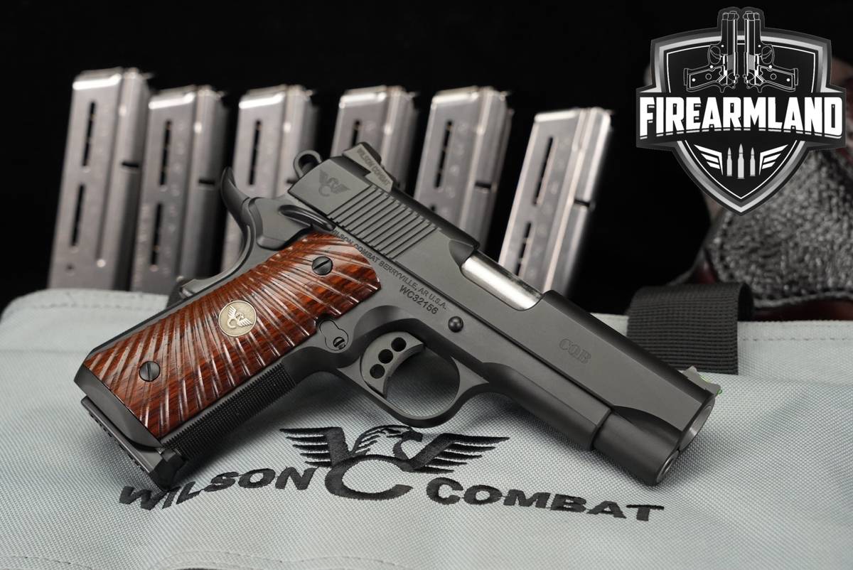 Wilson Combat WC CQB Compact 9mm 1911 4" +7 MAGS, ORIG CASE & HOLSTER