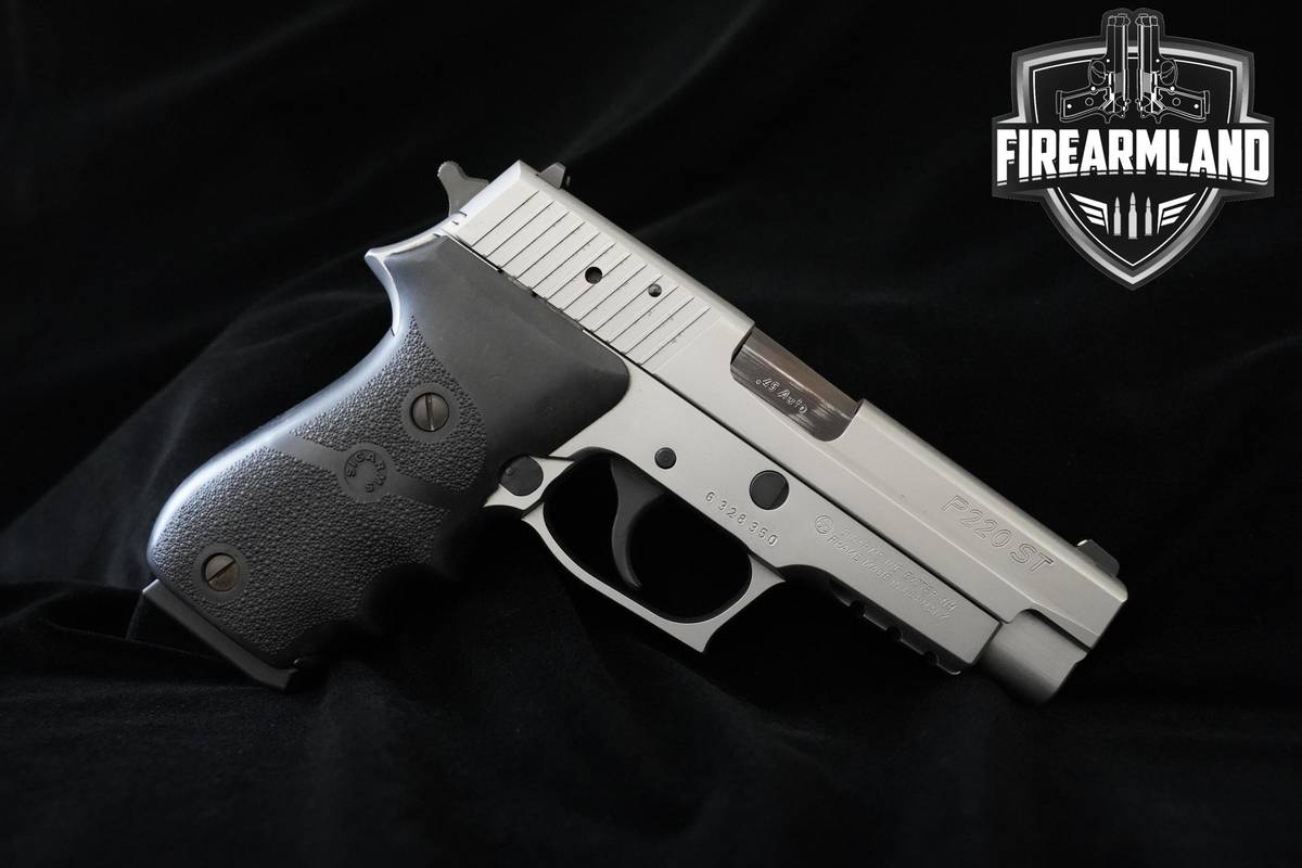 RARE 2002 Sig Sauer P220 ST 45 ACP 4.4" Stainless Steel P220 P-220 DA/SA