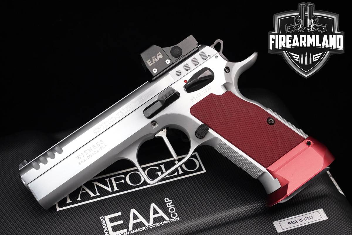 EAA Corp Tanfoglio Stock II 9mm 4.5" Chrome +2 MAGS