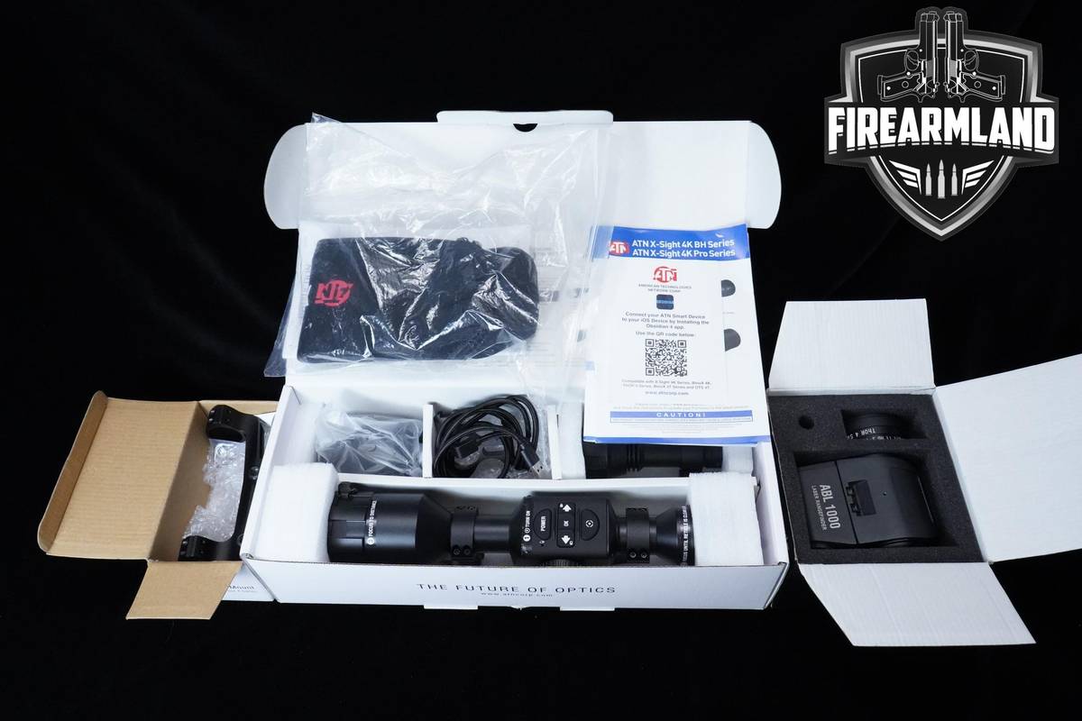ATN Corp X-Sight 4K Pro 3-14X DAY/NIGHT SCOPE +ABL 1000 LASER RANGE FINDER