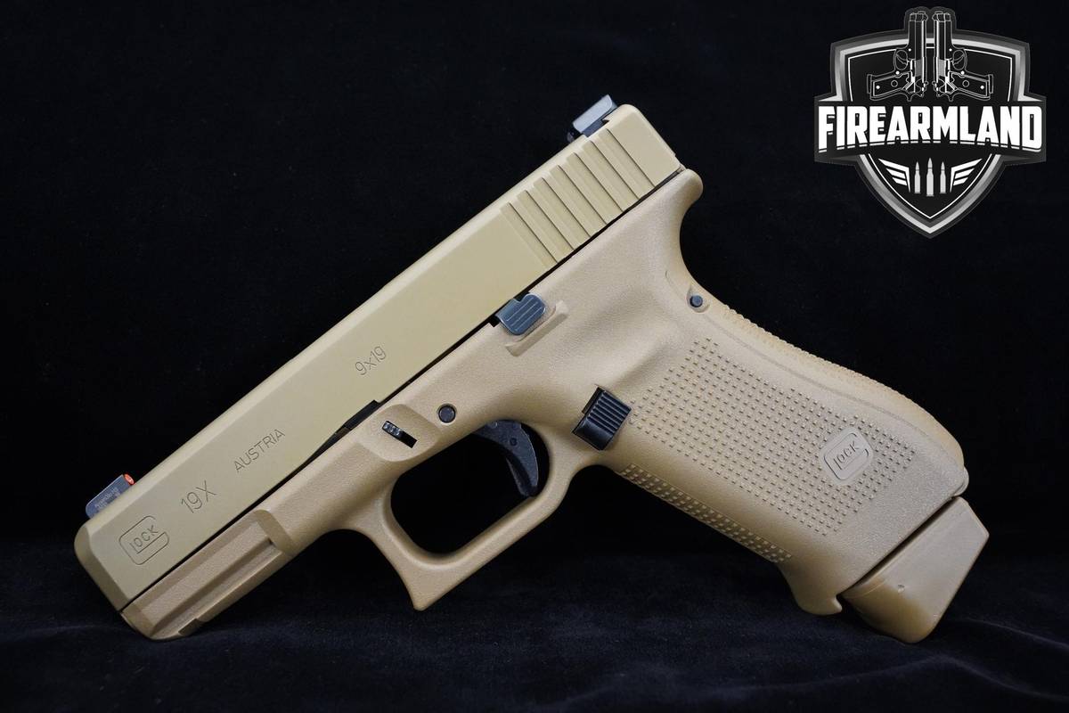 Glock 19X Crossover 9mm 4" FDE Glock-19X G19-X G19X +3 MAGS & ORIG CASE