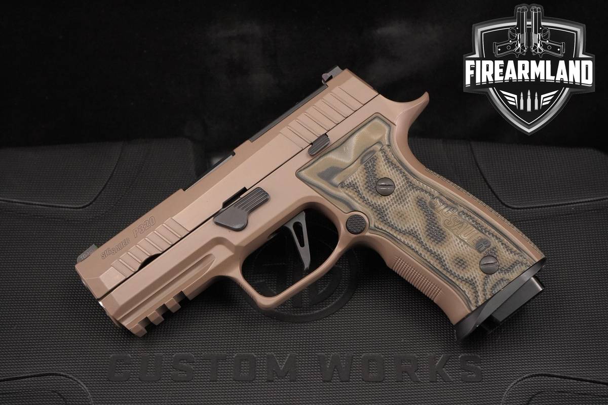 Sig Sauer P320 AXG Scorpion Custom Works 9mm 3.9" P-320 +3 MAGS & ORIG CASE