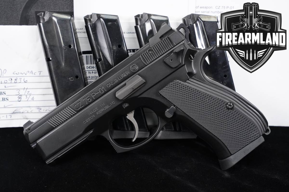 CZ 75 P-01 9mm CZ75 75P01 P01 3.75 +5 MAGS & ORIG CASE