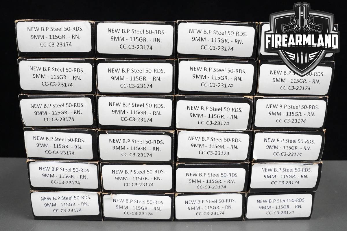 9mm Ammo 9mm Ammunition 1200 ROUNDS