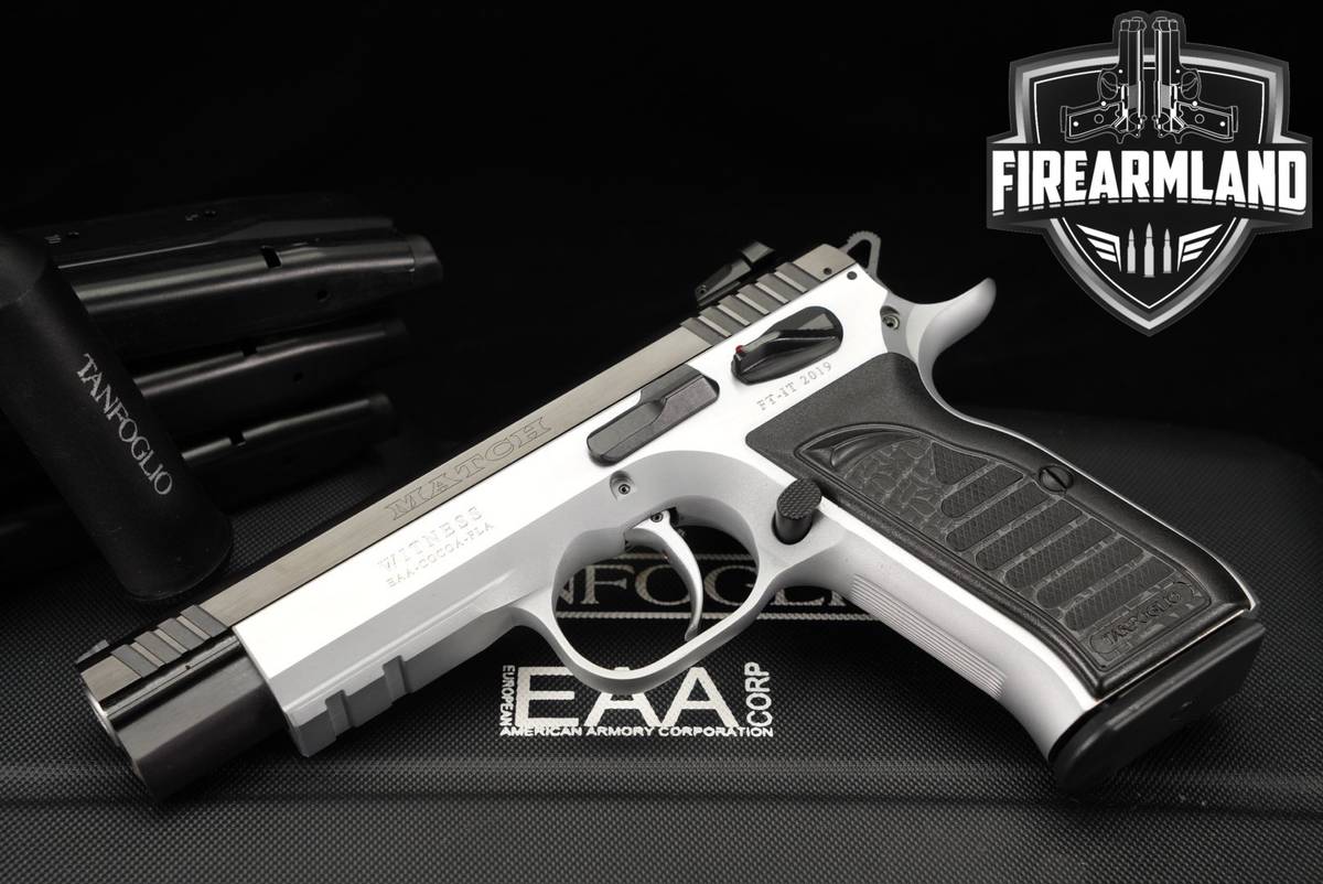 Tanfoglio Witness Match 10mm 4.6" Two-Tone +4 MAGS & ORIG CASE