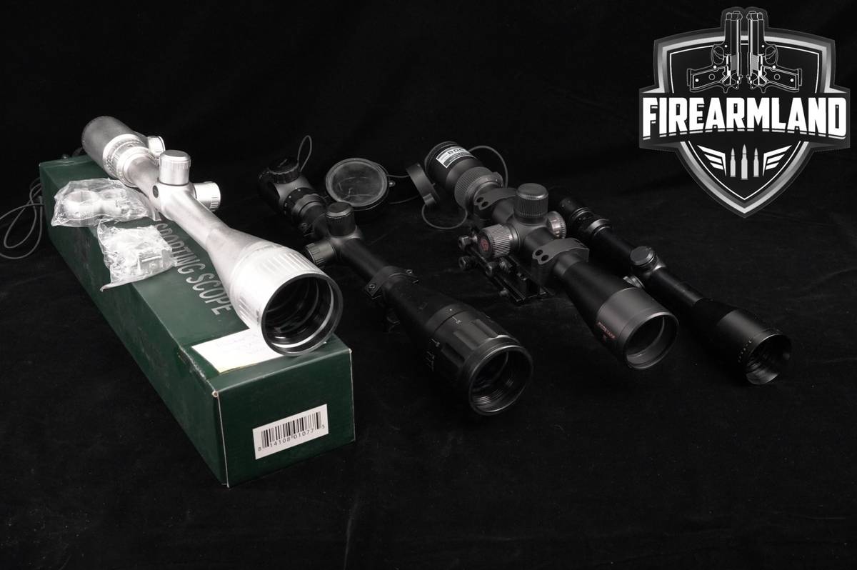 FOUR SCOPE LOT 4 Pack NcSTAR Simmons Nikon CVLife Scopes