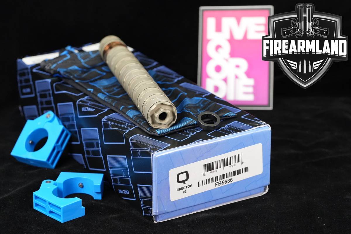 Q Erector .22 LR 7.5" Suppressor Silencer