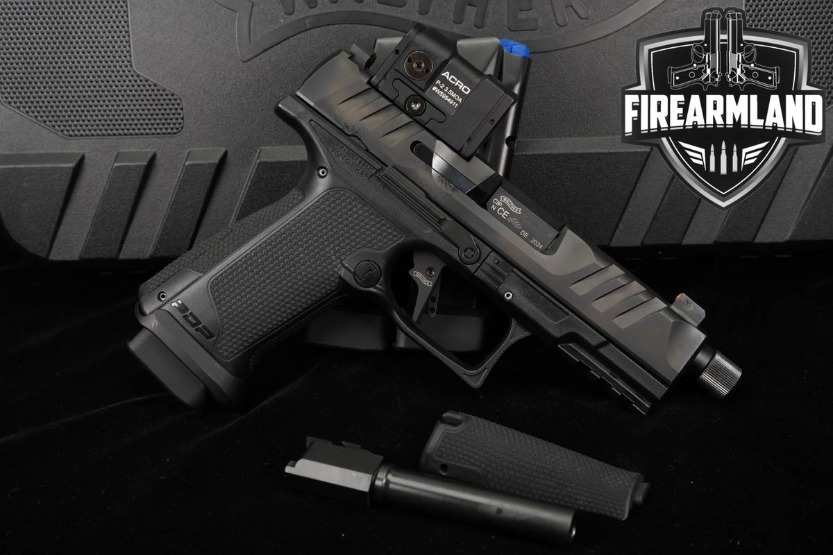 Walther PDP F-Series Pro SD 9mm 4.75 +3 MAGS, ORIG CASE, AIMPOINT OPTICS
