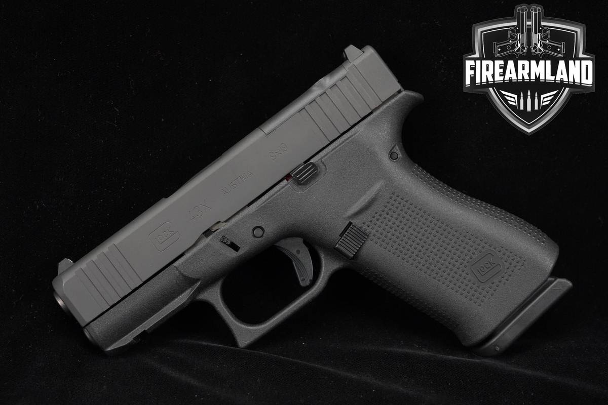 Glock 43X MOS Slimline 9mm 3.41" G43X G43-X +2 MAGS, ORIG CASE & HOLSTER