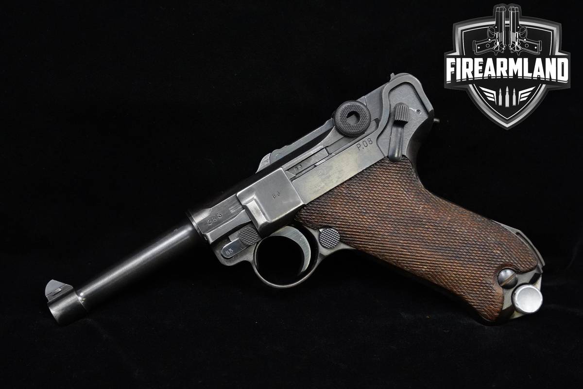 MATCHING BYF 1942 WWII German Mauser P.08 Luger 9mm 4" Blued Mauser +2 MAGS