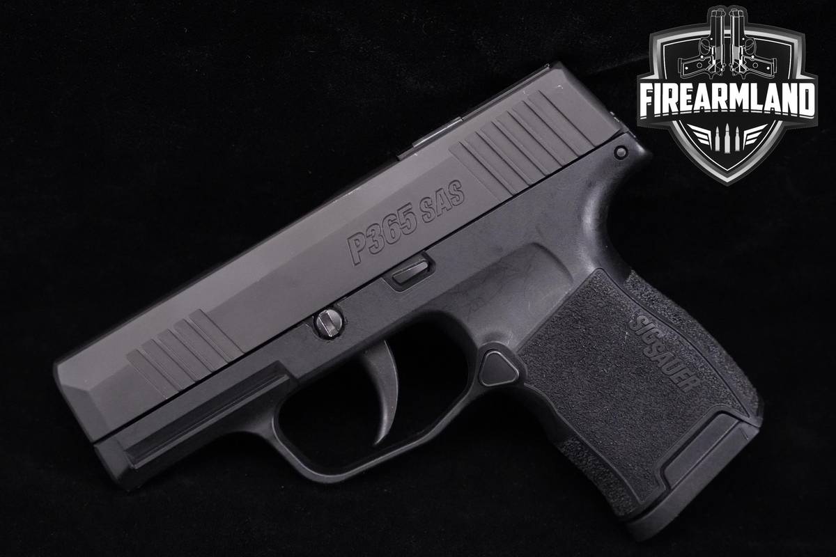 Sig Sauer P365 SAS 9mm 3.1" Nitron P-365 +2 MAGS & ORIG CASE