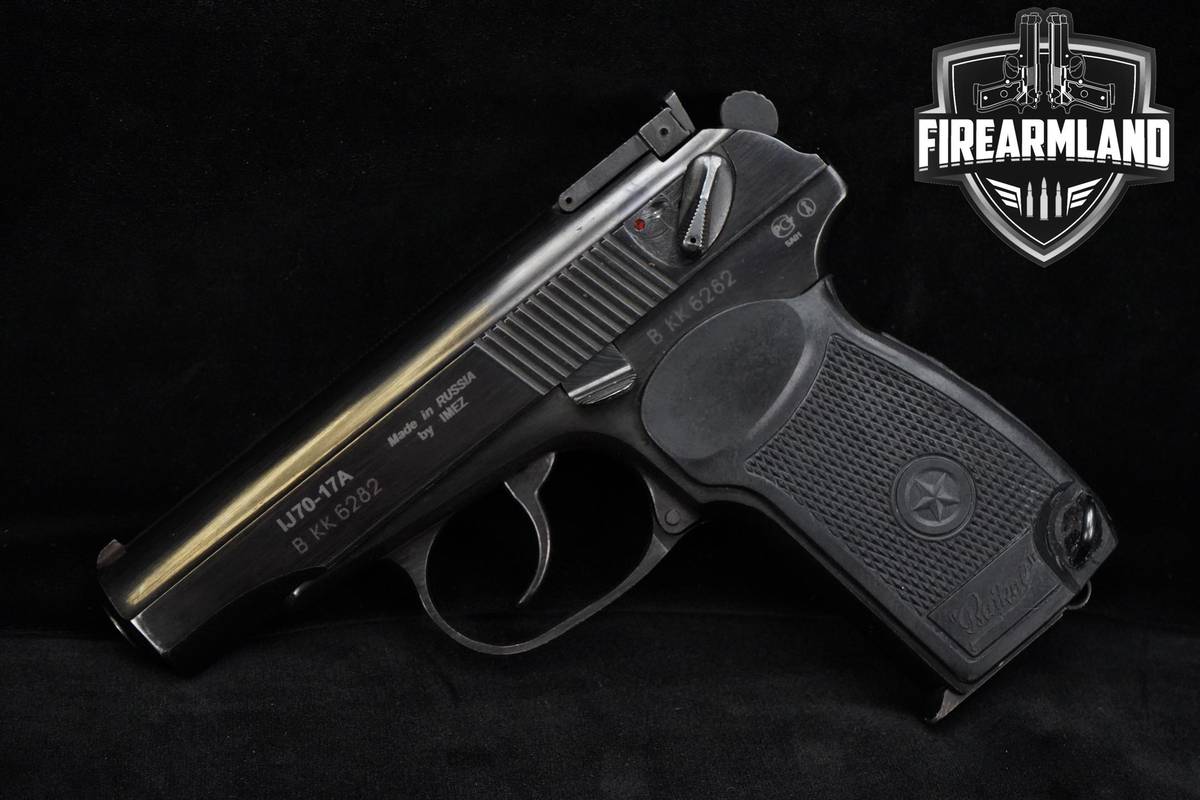 1990s Izhevsk IMEZ IJ70-17A 380 ACP Makarov 3.68" Blued 2 MAGS & HOLSTER