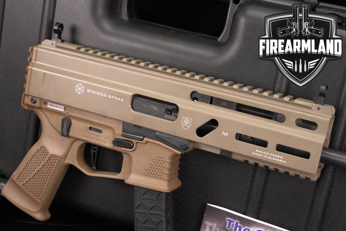 Grand Power Stribog SP9A3 9mm 8" FDE SP9 A3 SLOVAKIA +3 MAGS & ORIG CASE