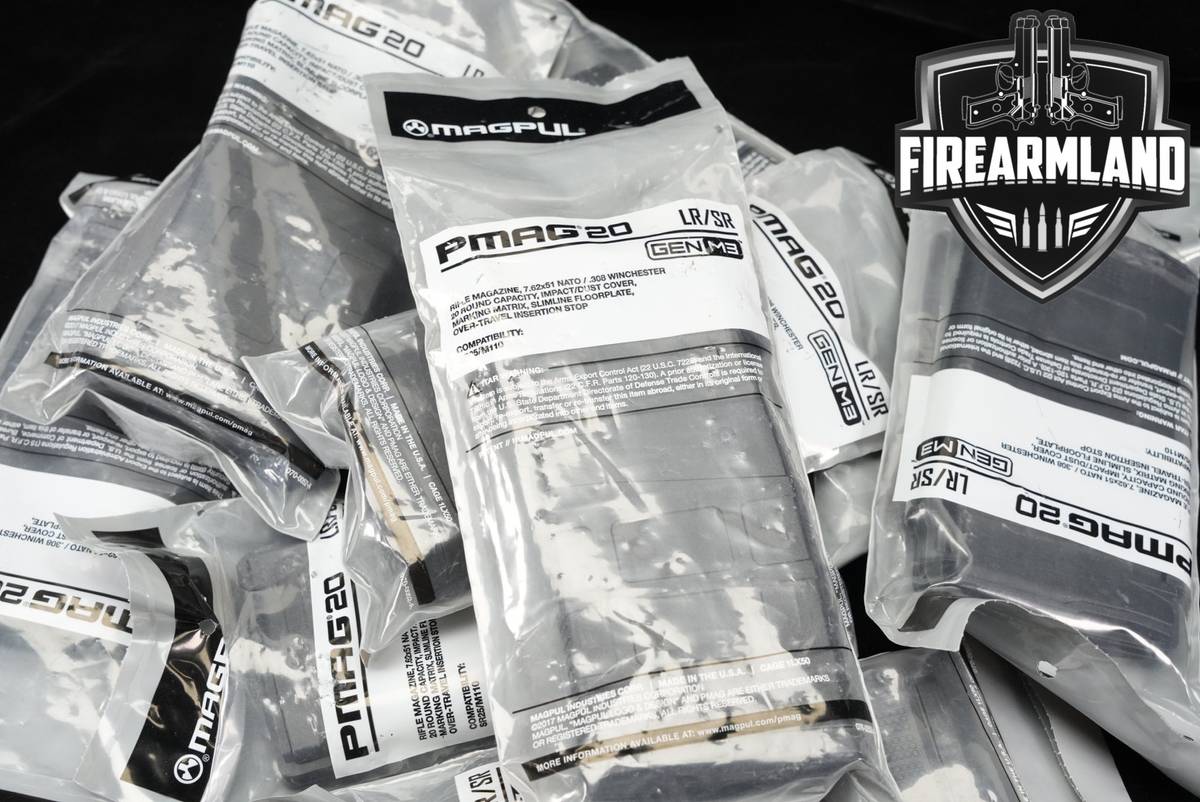 EIGHT (8) Magpul AR-10 PMAGS 20 Round Magazines 7.62mm NATO AR10 Mags