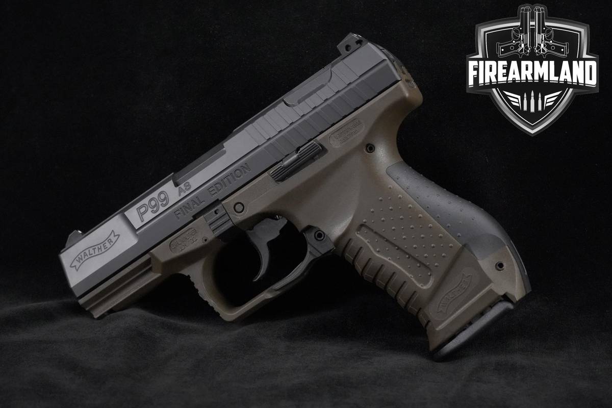Walther P99 AS FINAL EDITION 9mm 4" OD Green Walther-P99 P-99 +ORIG CASE