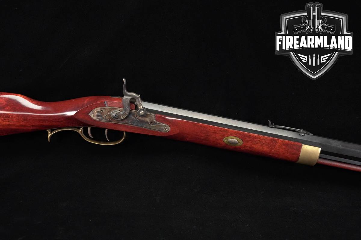 CVA Hawken 50 Cal 28" Blued & Hardwood Muzzleloader Target Rifle