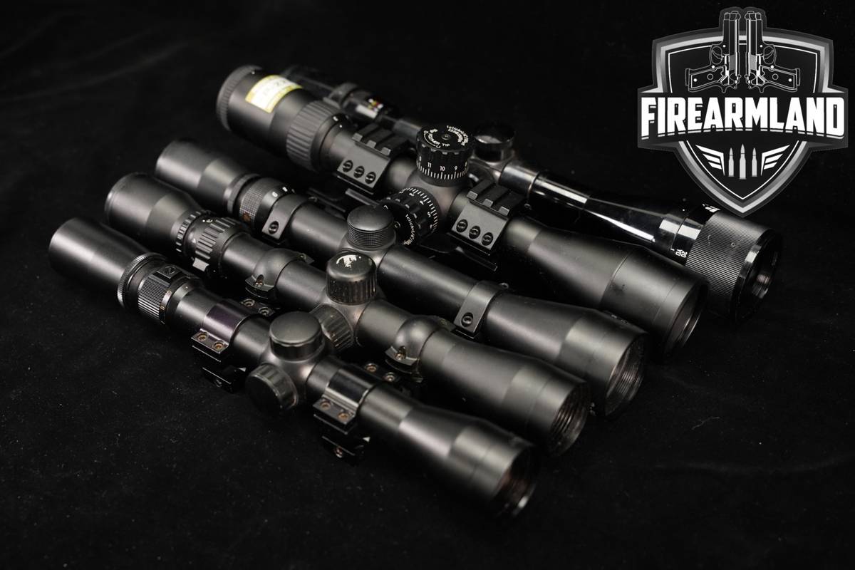 FIVE SCOPE LOT 5 Pack Nikon Bushnell Pine Ridge Riflescope Scopes