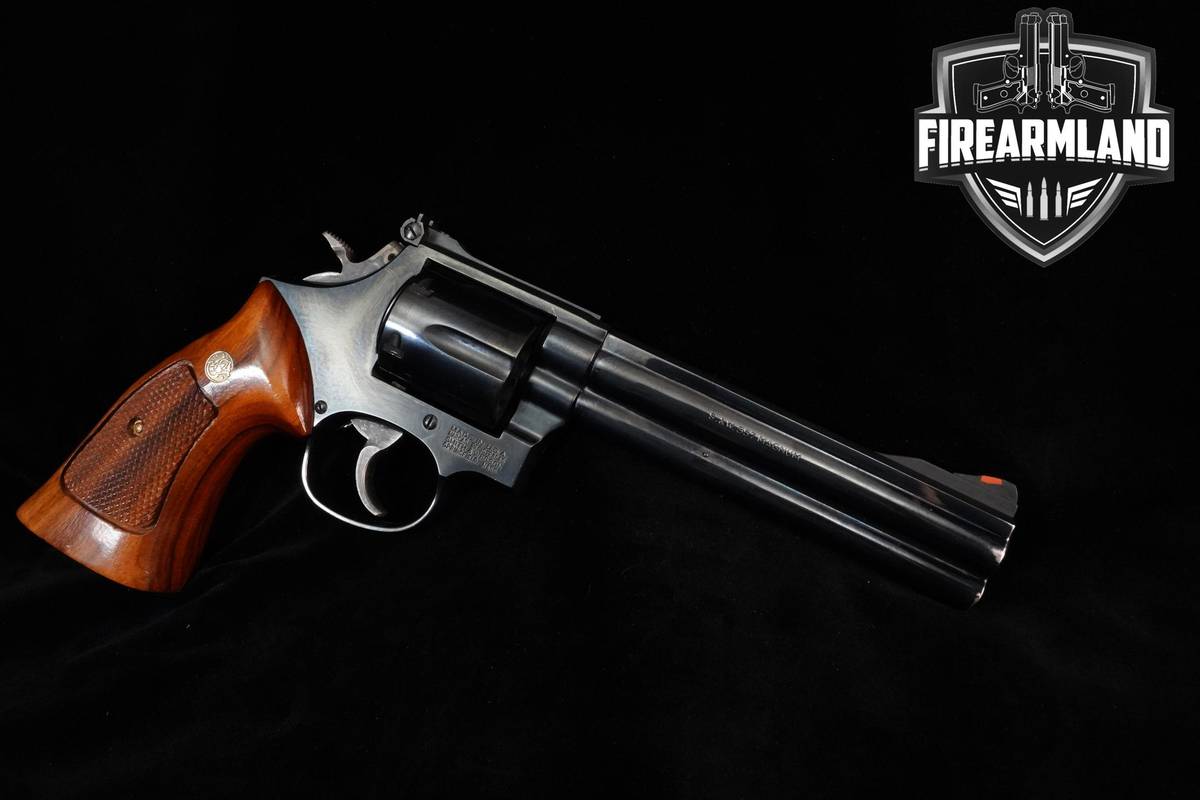 1992 Smith & Wesson (S&W) Model 586-3 357 Magnum 6" Blued S&W 586-3 DA/SA