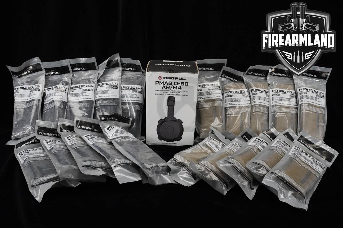 Magpul PMAG 30 GEN3 Window FDE/Black BULK 20 MAGS +PMAG D-60 Drum Magpul