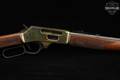 Henry Repeating Arms Model H024-3855 Brass Side Gate .38-55 Win. Polished Brass & Walnut in Very Good Condition Image 5